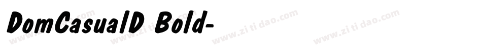 DomCasualD Bold字体转换